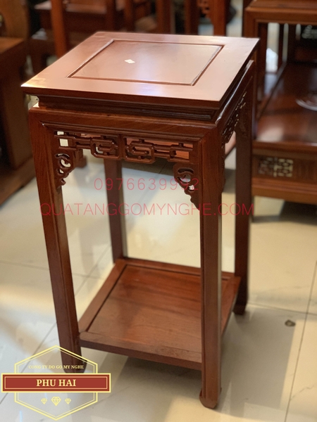 Đôn vuông kê đồ phong thủy mặt 35 x cao 70