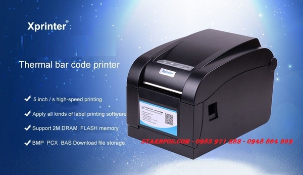 Máy in mã vạch Xprinter giá chưa đến 2 triệu