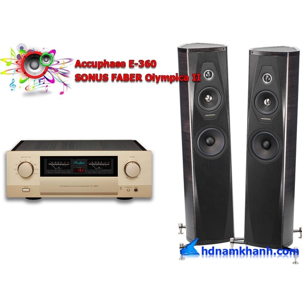 Bộ nghe nhạc Amply Accuphase E-360 + Loa SONUS FABER Olympica II