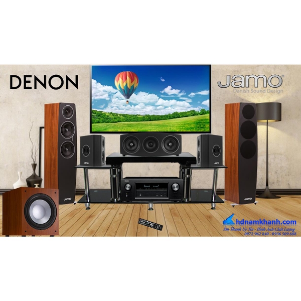 Amply Denon X2400H + Loa Jamo C95+Loa Sub Jamo J12