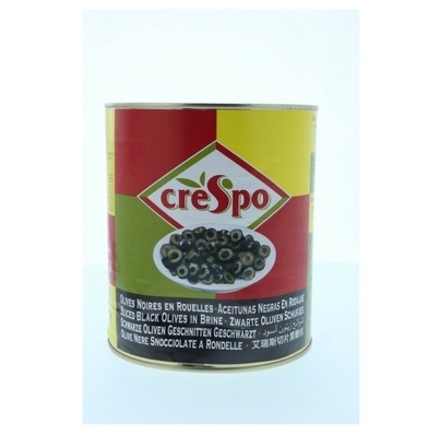 Oliu đen cắt lát Crespo 2480ml
