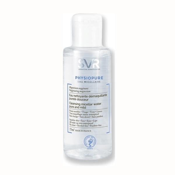Dung Dịch Rửa Mặt Và Tẩy Trang Dành Cho Da Mặt, Mắt Và Môi Physiopure Eau Micellaire 75ml