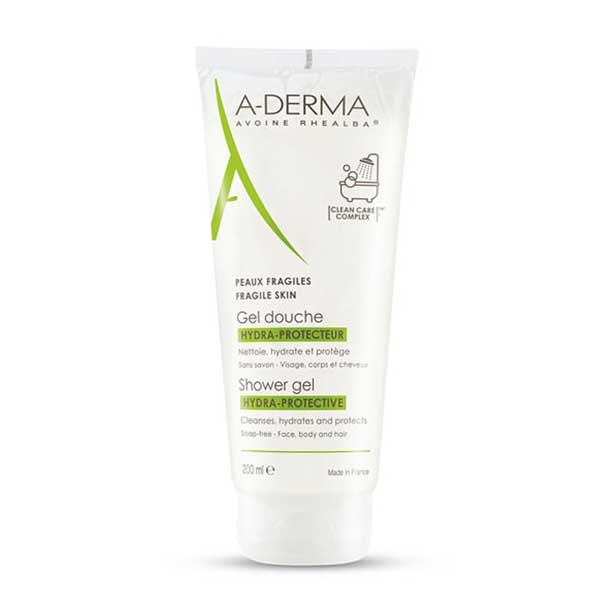 Gel rửa mặt, tắm gội dịu nhẹ A-Derma Hydra-protective Shower Gel 200ml - Ảnh 3