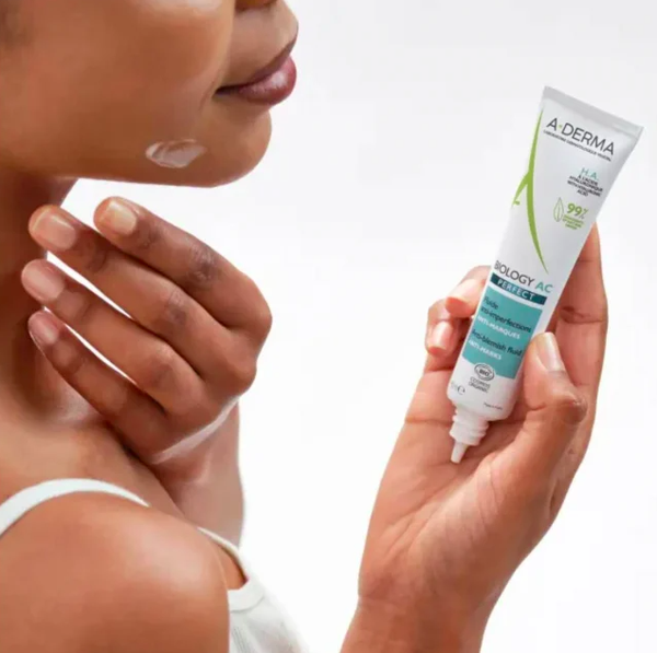 Kem Giảm Mụn, Kiểm soát Bã Nhờn và Mờ Thâm Mụn A-derma Biology AC Perfect Anti-Blemish Fluid 40ml - Ảnh 4