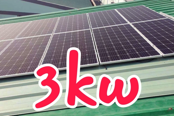 Báo giá điện năng lượng mặt trời 3.1KW hòa lưới