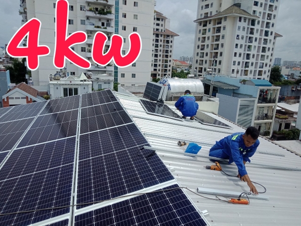 Báo giá điện năng lượng mặt trời 4KW Hòa lưới hoặc lưu trữ | Rẻ hơn thị trường