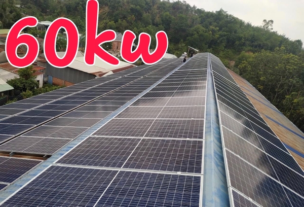 Báo giá điện năng lượng mặt trời 60.3KW hòa lưới