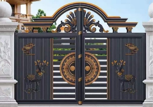 Mẫu cổng nhôm thiết kế mới