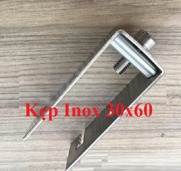 Pat U 30x60 kẹp pin mặt trời chất liệu Inox 304