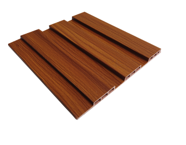 Thanh Lam sóng nhựa giả gỗ | 3 sóng thấp Ốp trần | Ốp tường  (195x12mmx 2.9m)
