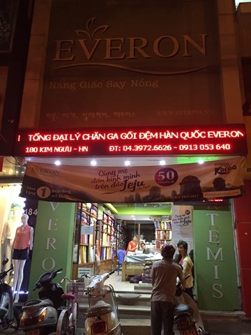 Tổng đại lý chăn ga gối đệm Everon 180 Kim Ngưu - Hà Nội