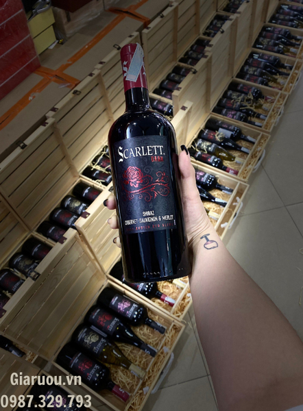 BÁN RƯỢU VANG SCARLETT DARK UỐNG NGON GIÁ RẺ NHẤT