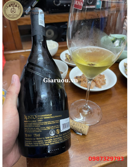 CUNG CẤP VANG TRẮNG Ý AUSTO CHARDONNAY GIÁ TỐT NHẤT