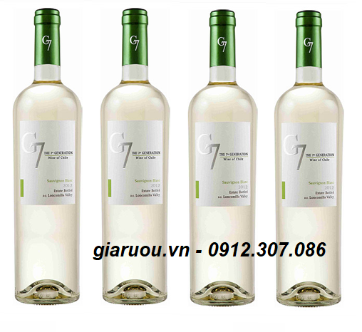 PHÂN PHỐI VANG CHILE G7 SAUVIGNON BLANC GIÁ TỐT NHẤT
