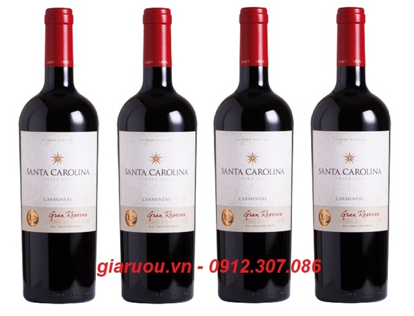 CUNG CẤP VANG CHILE SANTA CAROLINA GRAN RESERVA CARMENERE UY TÍN