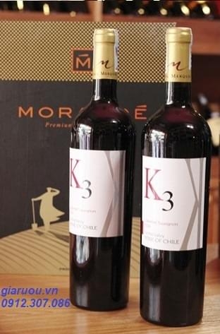 BÁN VANG CHILE K3 CABERNET SAUVIGNON GIÁ RẺ Ở HÀ NỘI