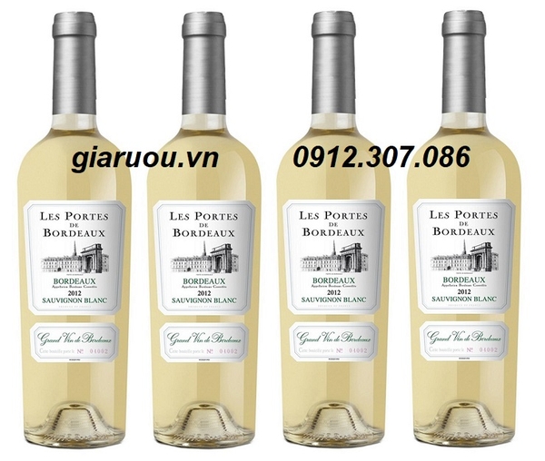 VANG PHÁP LES PORTES DE BORDEAUX SAUVIGNON BLANC GIÁ RẺ NHẤT HÀ NÔI