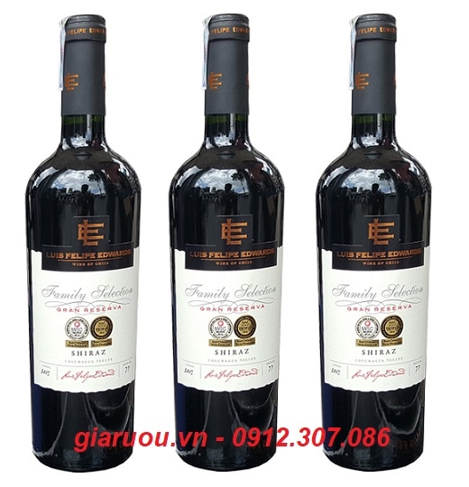 VANG CHILE LUIS FELIPE EDWARDS GRAN RESERVA SHIRAZ GIÁ TỐT