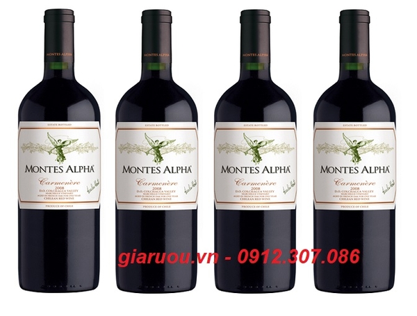 PHÂN PHỐI VANG CHILE MONTES ALPHA CARMENERE GIÁ RẺ NHẤT