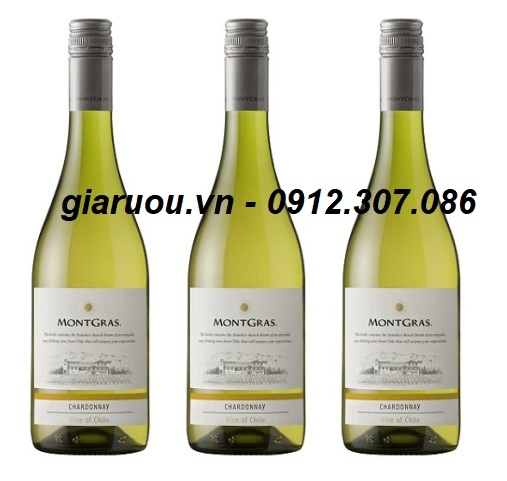 GIÁ BÁN BUÔN VANG CHILE MONTGRAS CHARDONNAY RẺ NHẤT