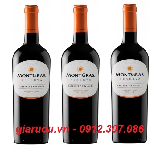 GIÁ VANG CHILE MONTGRAS RESERVA CABERNET SAUVIGNON RẺ NHẤT