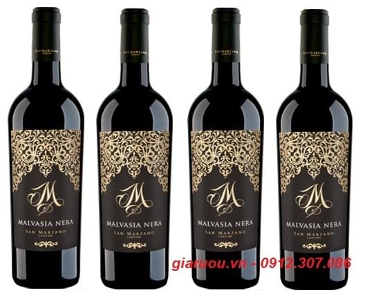 GIÁ RƯỢU VANG Ý M MALVASIA NERA