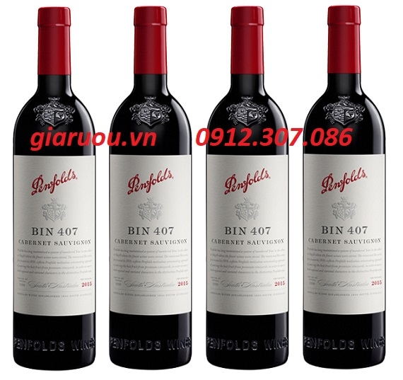 VANG ÚC PENFOLDS BIN 407 CABERNET SAUVIGNON CHUYÊN LÀM QUÀ TẾT GIÁ RẺ
