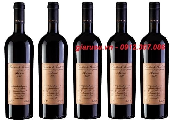 VANG Ý ĐẲNG CẤP GIÁ SỐC: 2.500.000đ - PRIMITIVO DI MANDURIA ATTANASIO