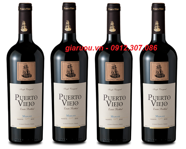 VANG CHILE MÁC GỖ PUERTO VIEJO MERLOT GIÁ TỐT NHẤT