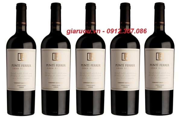 VANG CHILE PUNTI FERRER GRAN RESERVA CABERNET UỐNG NGON, GIÁ CỰC RẺ