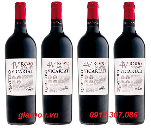 VANG Ý QUATTRO 4V VICARIATI ROSSO ĐƯỢC ƯA CHUỘNG NHẤT GIÁ TỐT NHẤT
