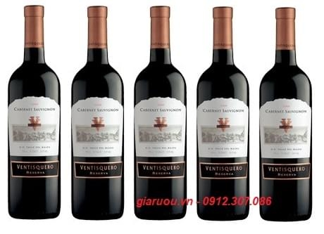 PHÂN PHỐI VANG CHILE VENTISQUERO RESERVA CABERNET SAUVIGNON