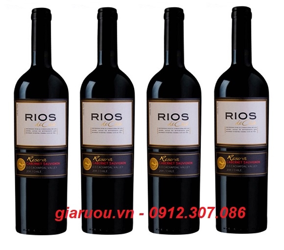 GIÁ VANG CHILE RIOS DE CHILE RESERVA CABERNET SAUVIGNON