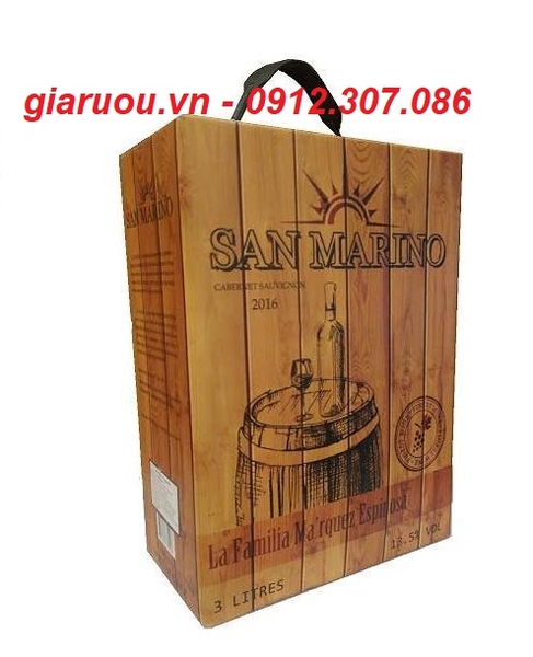 VANG BỊCH CHILE SAN MARINO 3 LÍT MUA Ở ĐÂU GIÁ RẺ NHẤT