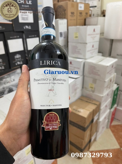 NƠI BÁN VANG Ý LIRICA PRIMITIVO DI MANDURIA RẺ NHẤT