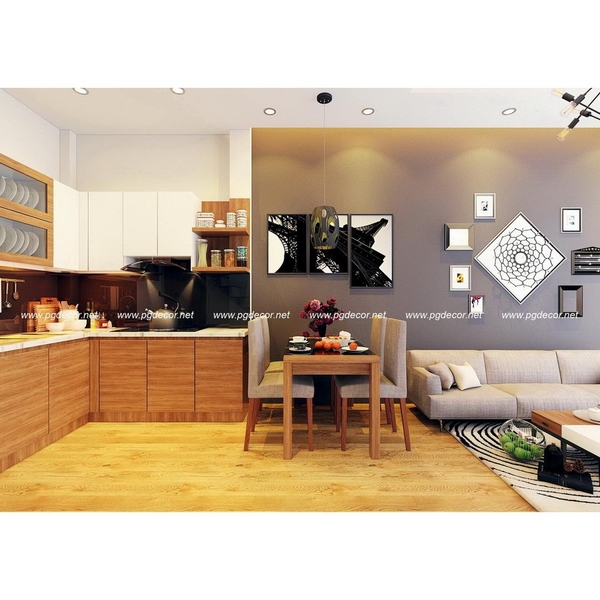 Thiết kế nội thất nhà anh Hiếu - Số 6 Hào Nam, HN.