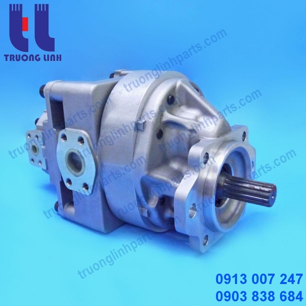 Bơm Thủy Lực Bánh Răng – Bơm Nâng Hạ 705-52-40130 Máy Xúc Lật Komatsu WA450-3 WA470-3 - Bơm Hai Tầng