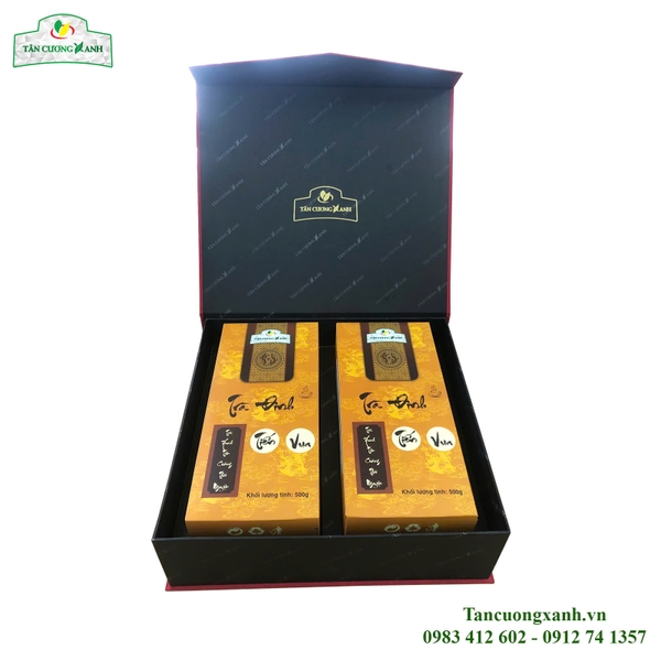 Trà Đinh Tân Cương Tiến Vua - Hộp Rồng Vàng 1Kg