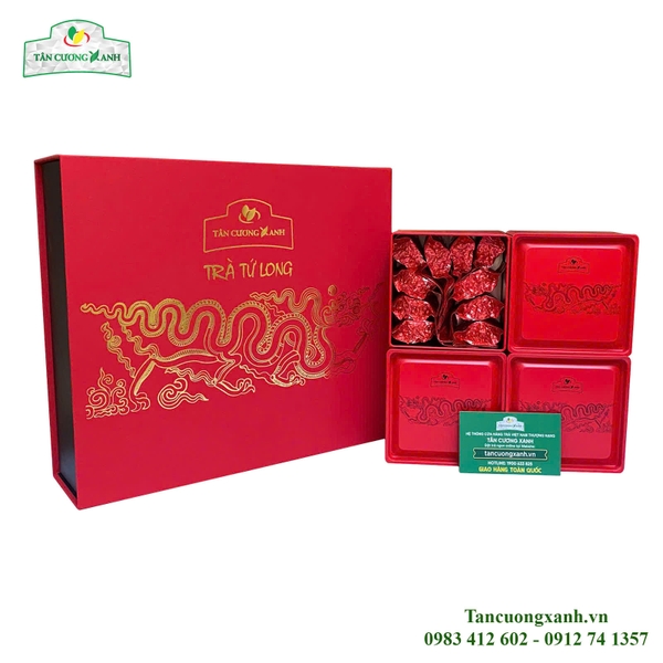 Trà Đinh Thái Nguyên Hộp Tứ Long 400g