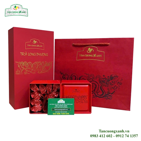 Trà Đinh Tân Cương Hộp Long Phượng 200gram