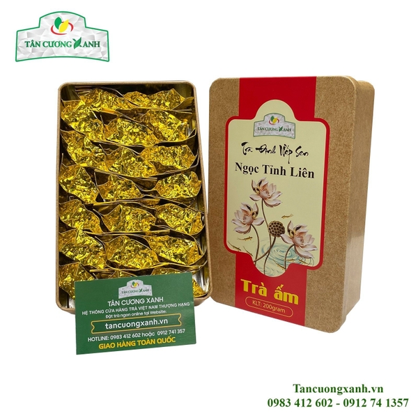 Trà Đinh Ướp Sen Ngọc Tỉnh Liên 200gram - Trà Ấm