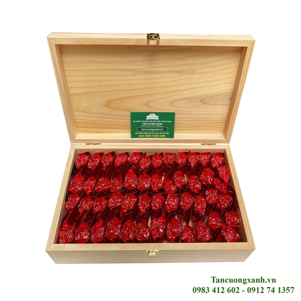 Trà Sen Ngọc Tỉnh Liên 400gram - Hộp Gỗ Thông