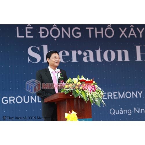 Quay chụp Lễ động thổ xây dựng khách sạn Sheraton Hạ Long Bay