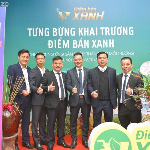 Chụp ảnh khai trương điểm bán Xanh – Chuỗi cung ứng sản phẩm thân thiện môi trường tại Hà Nội