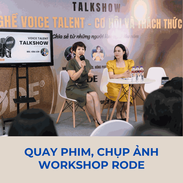 Quay phim, chụp ảnh sự kiện workshop cho RODE tại Việt Nam
