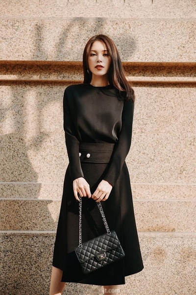 cách chọn trang phục cho cô nàng dáng chữ nhật