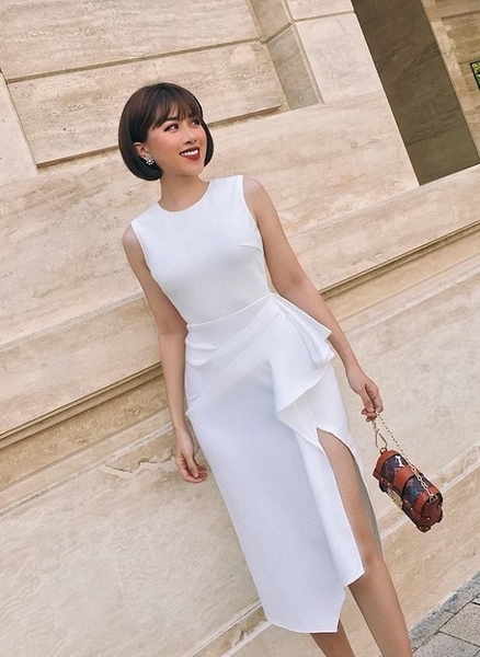 cách chọn trang phục cho cô nàng dáng chữ nhật