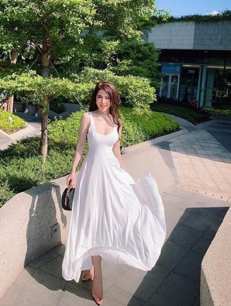 Cách chọn váy maxi cho nàng chân ngắn