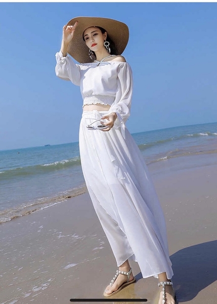 Cách chọn váy maxi cho nàng chân ngắn