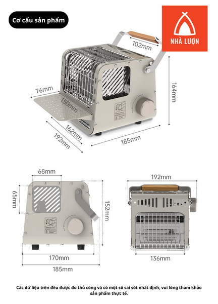 Lò sưởi gas mini đa năng Naturehike CNK2300CW018